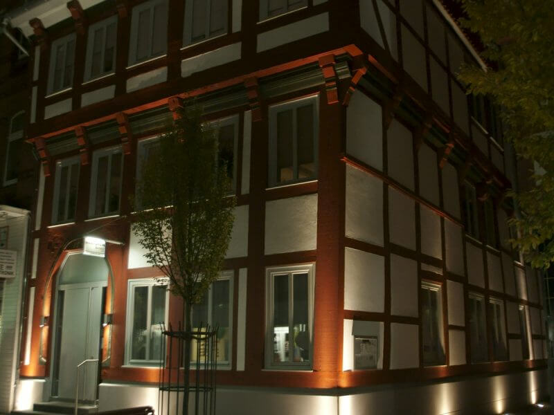pg-lange - Breite Straße 49 Fassade Stadt Nacht